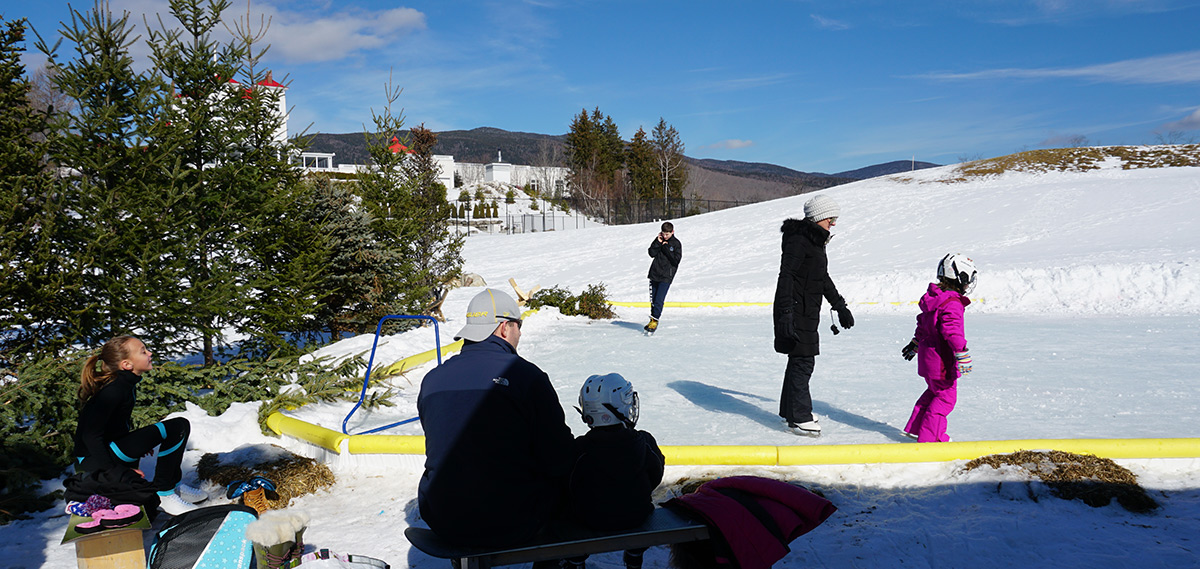 Winter ice skating at Omni Mount Wasington Resort